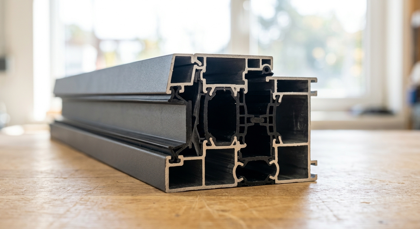 Profilé aluminium avec rupture de pont thermique