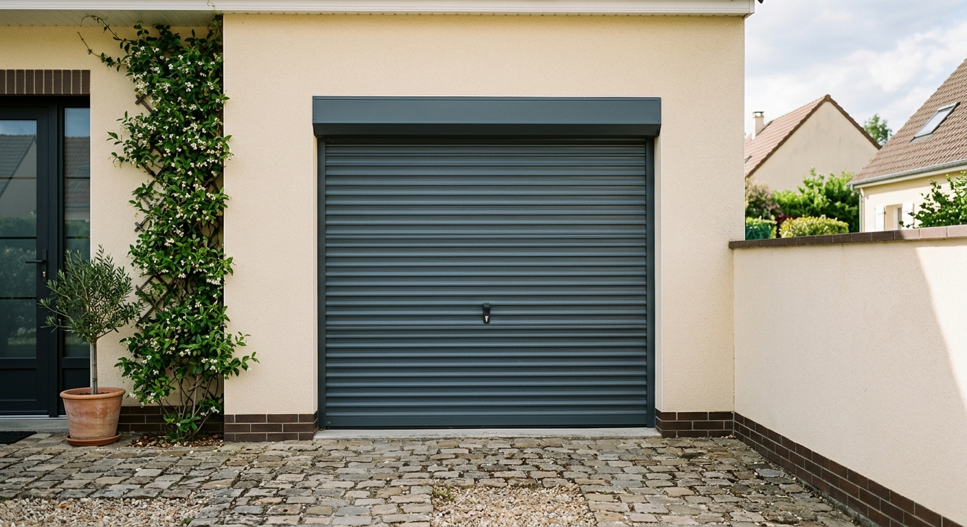 Porte de garage enroulable en aluminium