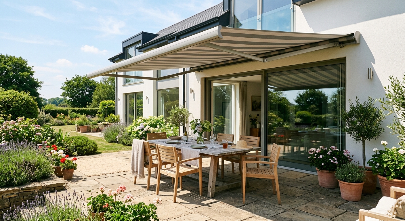 Installation de store banne sur terrasse